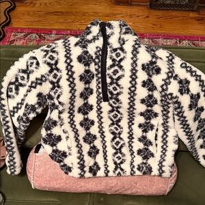 All in Motion Black and White Women's Turtleneck Sweater